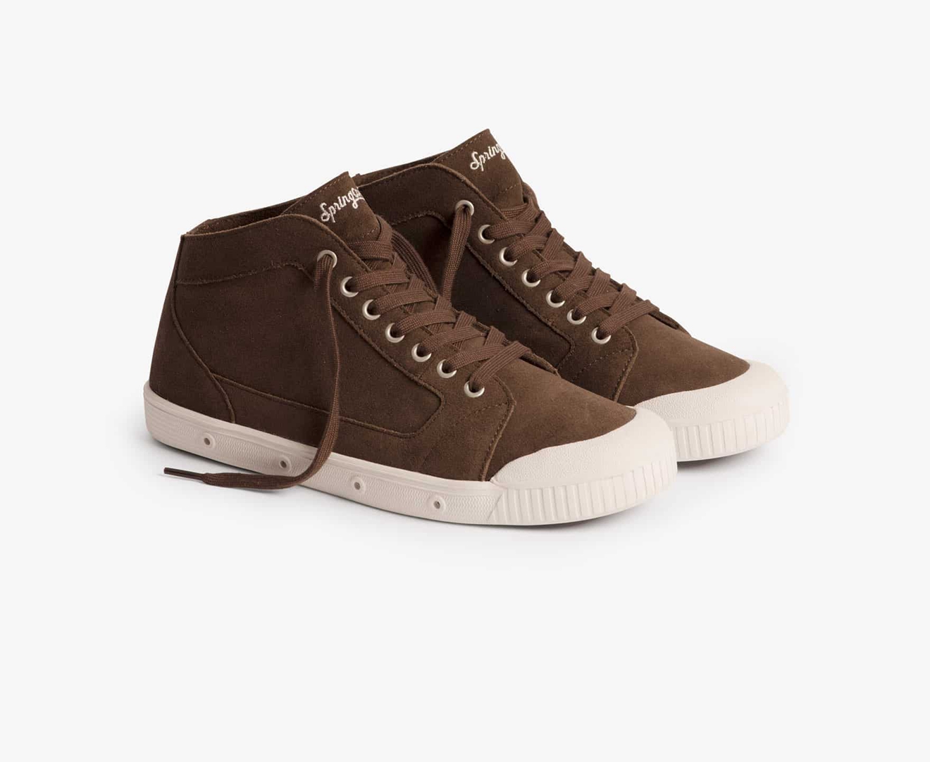 Spring Court M2 SILKY SUEDE Men's Trainers Dark Brown | South Africa-45YSFDHNA